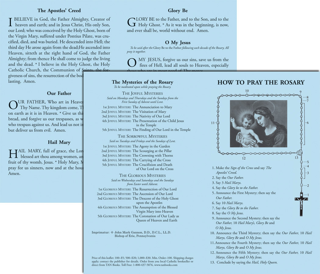 Leaflet: How to Say the Rosary (image for) Leaflet: How to Say the Rosary